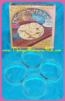 Image for English Muffin Rings Fox Run Craftsmen Set of 4 in Original Box Vintage ca 1960s-1970s (Recipes Included) <b><span style='color:red'>*****FIRST CLASS SHIPPING INCLUDED – DOMESTIC ORDERS ONLY!*****</span></b><span style='color:purple'>